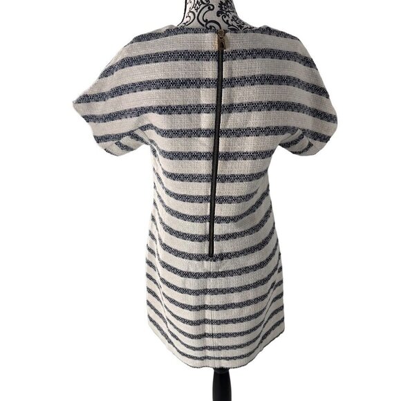Sail to Sable STS Striped Tweed Shift Dress Size 8 | Nautical Coastal Style - Picture 3 of 16
